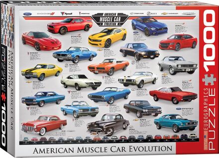 Eurographics puzzel American Muscle Car Evolution - 1000 stukjes