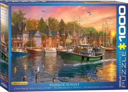 Eurographics puzzel Harbor Sunset - Dominic Davison - 1000 stukjes