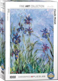 Eurographics puzzel Irises - Detail stukjes - Claude Monet - 1000 stukjes