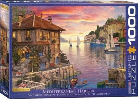 Eurographics puzzel Mediterranean Harbor - Dominic Davison - 1000 stukjes