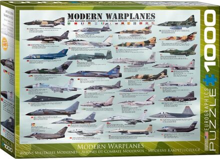 Eurographics puzzel Modern Warplanes - 1000 stukjes
