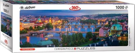 Eurographics puzzel Prague Czech Republic Panorama - 1000 stukjes
