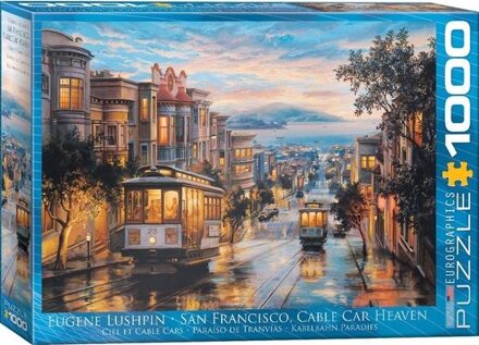 Eurographics puzzel San Francisco Cable Car Heaven - 1000 stukjes