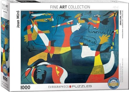 Eurographics puzzel Swallow, Love - Joan Miro - 1000 stukjes