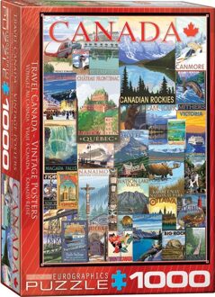 Eurographics puzzel Travel Canada Vintage Posters - 1000 stukjes