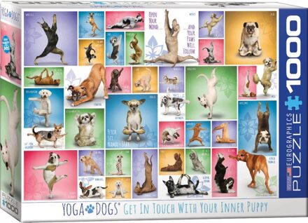 Eurographics puzzel Yoga Dogs - 1000 stukjes