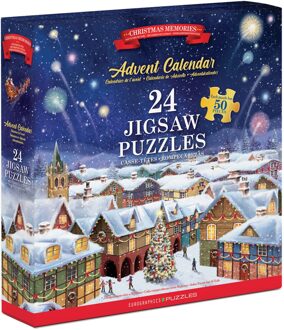 Eurographics Puzzle Adventskalender - Christmas Memories Puzzel (24 x 50 stukjes)