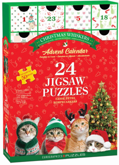 Eurographics Puzzle Adventskalender - Christmas Whiskers Puzzel (24x50 stukjes)