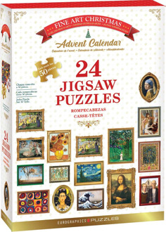 Eurographics Puzzle Adventskalender - Fine Art Christmas Puzzle (24x50 stukjes)