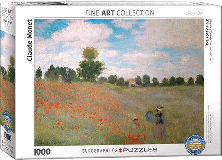 Eurographics The Poppy Field - Claude Monet (1000)