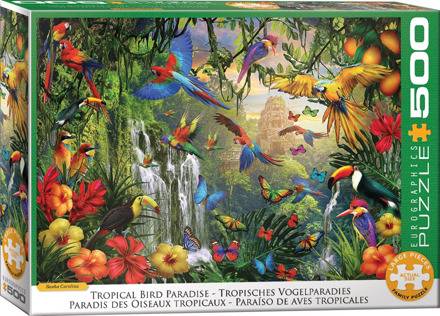 Eurographics Tropisch Vogelparadijs Puzzel (500 XL stukjes)