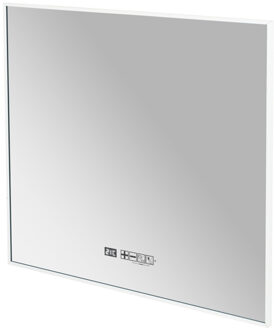 Eurom Sani 600 Mirror Infraroodpaneel met spiegel - 100x70cm - LED verlichting - WiFi - 600 watt - mat wit 350722 Wit mat
