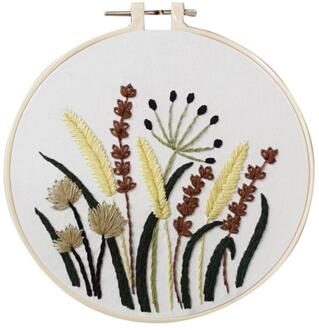 Europa Diy Lint Bloemen Borduren Set Met Frame Voor Beginner Handwerkpakketten Kruissteek Serie Arts Ambachten Naaien Qe 4