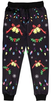 Europa en de Verenigde Staten Kerst Trui kinderen 3D Afdrukken Hooded Sweater Lange Mouw Sweater Broek Pak 150cm XL / Bruin