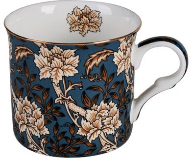 Europa Klassieke Bone China mok Engels Hof Wind Mok Koffie Cup Melk Kopjes Theekopje reizen mok handvat Water Mok 300ml Drinkware