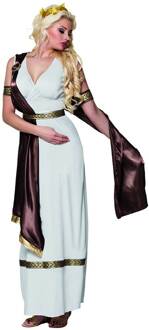 Europa Kostuum Vrouw Wit - Transparant, Bruin - Kastanje, Goud - Brons