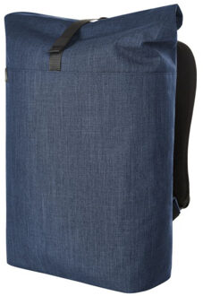 Europa roll top laptop rugzak - maat One size Blauw