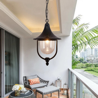 Europe Outdoor Courtyard Garden Balcony Hanging Landscape Light Dining Room Pendant Lighting Corridor Aisle Lamp