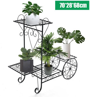 European 4 Layers Plants Stand Flower Rack Metal Flower Stand Indoor Plant Shelves Multi-story Outdoor Metal Floor Shelf Balcony