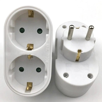 European Conversion Plug 1 to 2 /1 to 3 Way Socket Adapter EU Standard Power Adapter Socket 16A Travel Plugs AC 110~250V