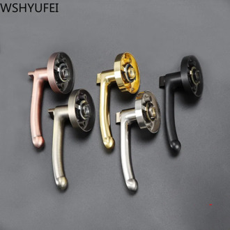 European Style Aluminum Alloy Door Locks Bedroom Minimalist Interior Door Handle Lock Security Mute Anti-theft Household