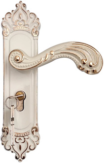 European Style Bedroom Handle Lock Door Lock Key Kit Combination Aluminum Alloy Retro Lock Family Room Door Hardware Accessories