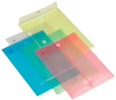 Europel Enveloptas europel a4 240x335mm staand pp Transparant wit