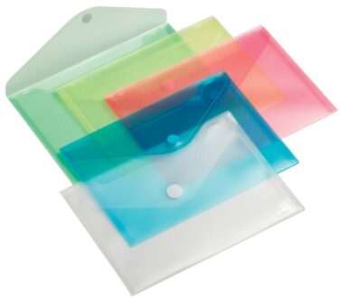 Europel Enveloptas HF2 A5 dwars rood Transparant