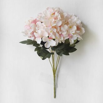 Europese 6 Takken Kunstmatige Schotse Hortensia Boeket Diy Wedding Kerstmis Home Decor Nep Zijde Bloem Muur Decor 4 Kleuren Roze