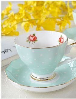 Europese Bone China Koffie Set Creatieve Eenvoudige Keramische Porselein Gerecht Afternoon Thee Melk Cup 200Ml