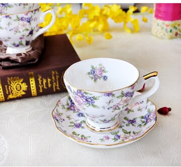 Europese Bone China Koffie Set Creatieve Eenvoudige Keramische Porselein Gerecht Afternoon Thee Melk Cup 200Ml
