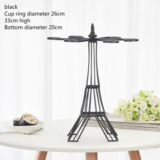 Europese Creatieve Moderne Eenvoudige Liquor Fles Rack Thuis Woonkamer Rode Wijnrek Familie Decoratie eiffeltoren 02