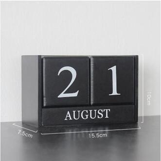 Europese Creatieve Zwart-wit Kalender Kerst Woonkamer Studie Home Decor Accessoires Perpetual Kalender