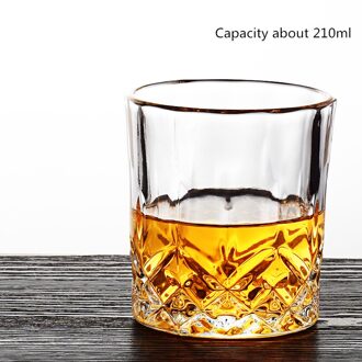 Europese Crystal Glas Wijn Glas Whisky Brandy Glas Eenvoudige Binnenlandse Wijn Accessoires