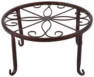 Europese Desktop 4-Legged Bloempot Stand Staande Single-Layer Ijzer Laag Bloem Plank Plant Stand huis Tuin Decoratie Bruin