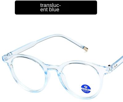 Europese En Amerikaanse Kleine Frame Artistieke Brillen Vaststelling Apparaat Stijl Retro Ronde Bril Frame Licht Platte Spiegel Blauw 5212