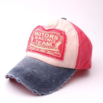 Europese En Amerikaanse Volwassen Mannen En Vrouwen Hit Kleur Baseball Cap Retro Brief Eend Tong Zonnehoed Outdoor Leisure reizen Cap Rood