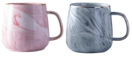 Europese Keramische Kopje Koffie Marmer Keramische Kopje Koffie Melk Kopje Thee Cup Ontbijt Cup Creatieve Liefhebbers Cup