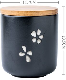 Europese Keramische Opslag Potten Met Deksel Keuken Seal Granen Dispenser Thuis Desktop Snacks Organizer Tank Salontafel Thee Caddy A-groot