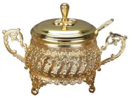 Europese Keuken Fles Glazen Pot Kruiden Suiker Kruiden Doos Kruiden Fles Glas Legering