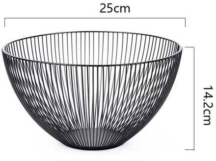 Europese Keuken Mand Container Kom Metalen Draad Mand Keuken Afvoer Rack Fruit Groente Opslag Houder Snack Lade