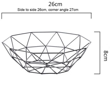 Europese Keuken Mand Container Kom Metalen Draad Mand Keuken Afvoer Rack Fruit Groente Opslag Houder Snack Lade