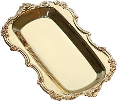 Europese Retro Stijl Metal Cake Dessert Lade Brood Plaat Goud Zilver Luxe Boter Doos Boter Container Servies Servies