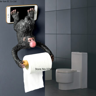 Europese stijl badkamer aap tissue rolhouder toiletrolhouder Hars waterdicht papier houder muur opknoping