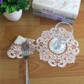 Europese Stijl Beker Mat Koffie Pad Mat Tafel Mat Disc Pad Warmte Isolatie Pad Vaas Pad Tafelkleed Kerst Bruiloft Decoratie chocola