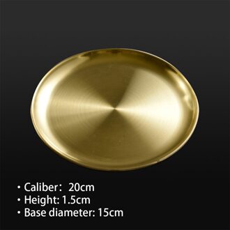Europese Stijl Diner Platen Goud Eettafel Plaat Serveren Gerechten Ronde Plaat Cake Lade Westerse Steak Ronde Lade Keuken Platen GD3
