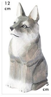 Europese Stijl Handleiding Hout Simulatie Dier Hoofd Portretten Ornamenten Creatieve Kinderen Slaapkamer Cartoon Decoratie X2937 licht grijs