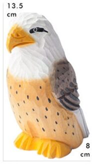 Europese Stijl Handleiding Hout Simulatie Dier Hoofd Portretten Ornamenten Creatieve Kinderen Slaapkamer Cartoon Decoratie X2937 Oranje