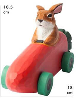 Europese Stijl Handleiding Hout Simulatie Dier Hoofd Portretten Ornamenten Creatieve Kinderen Slaapkamer Cartoon Decoratie X2937 Rood