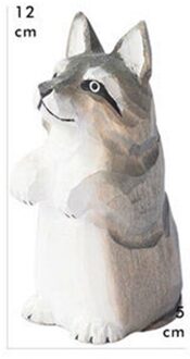 Europese Stijl Handleiding Hout Simulatie Dier Hoofd Portretten Ornamenten Creatieve Kinderen Slaapkamer Cartoon Decoratie X2937 wit